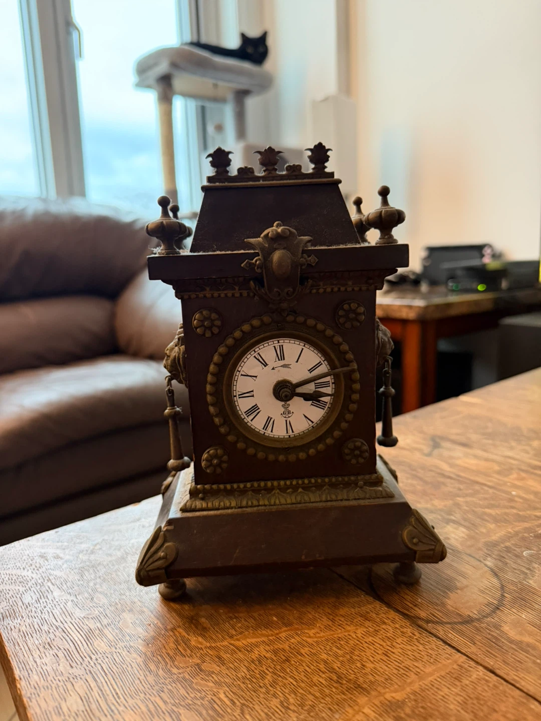 Antique Wecker Gehwerek Mantel Clock