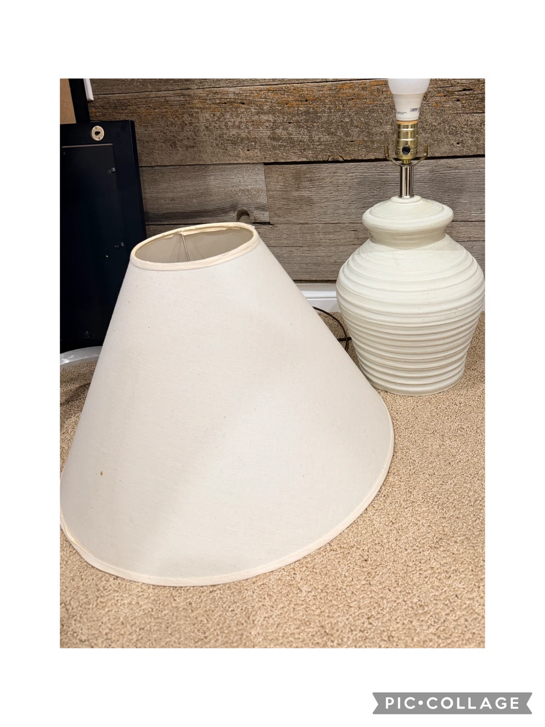Beige table lamp