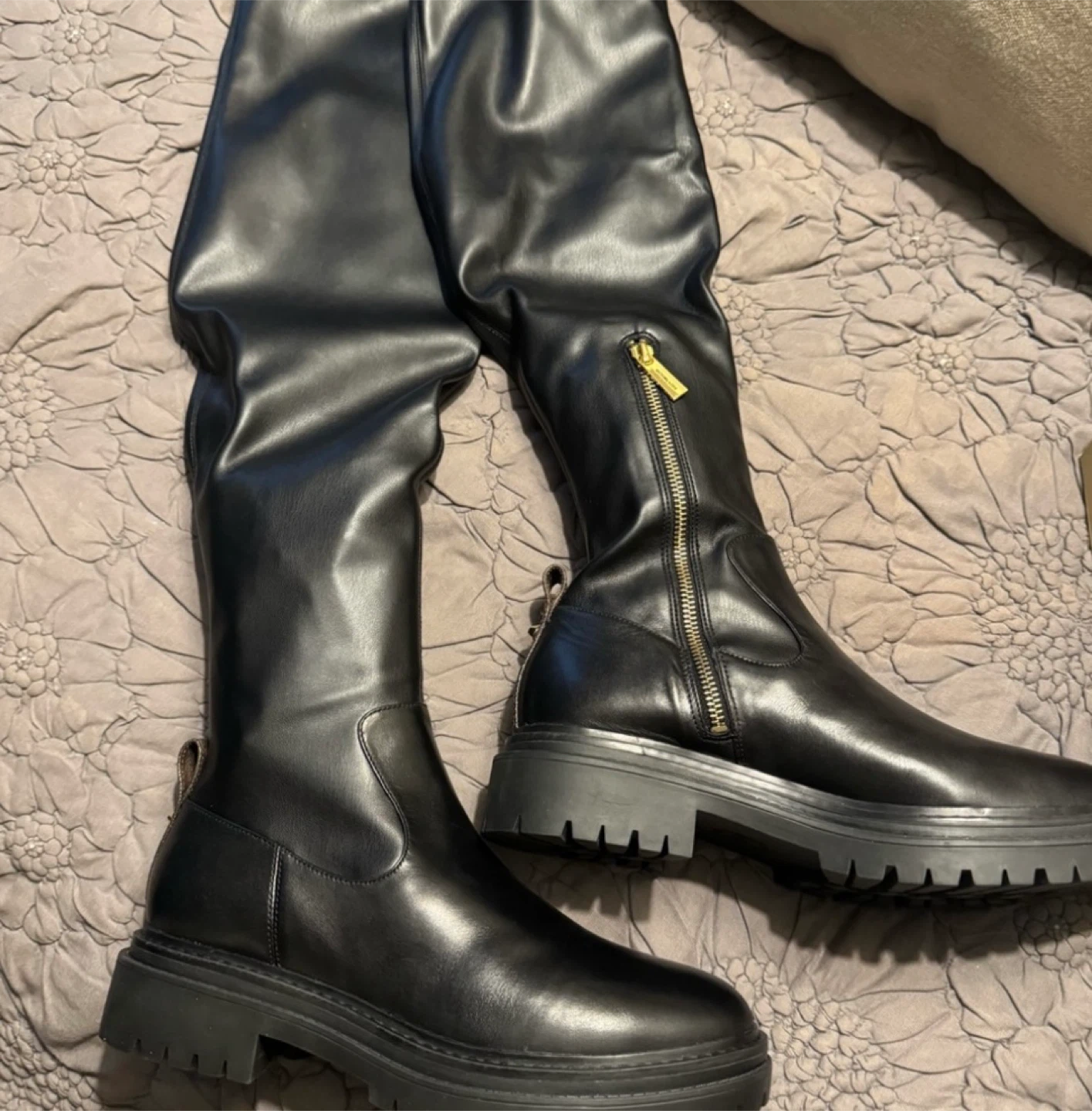 Michael Kors Black Leather Boots