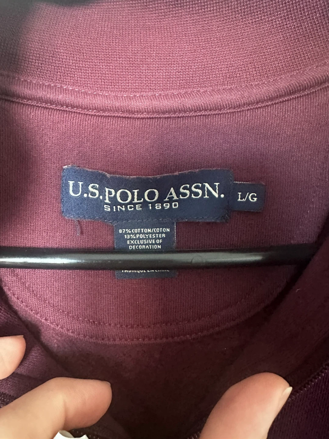 U.S. Polo Assn. L/G Pullover - Burgundy - photo 2