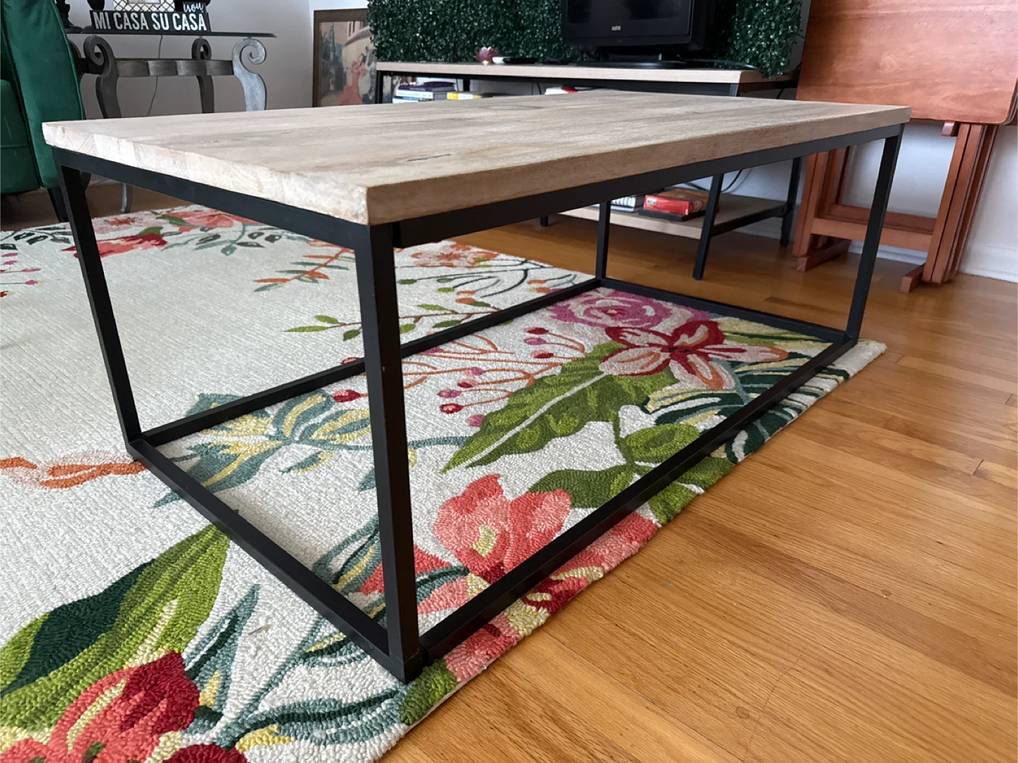 Wood & Metal Coffee Table - photo 3