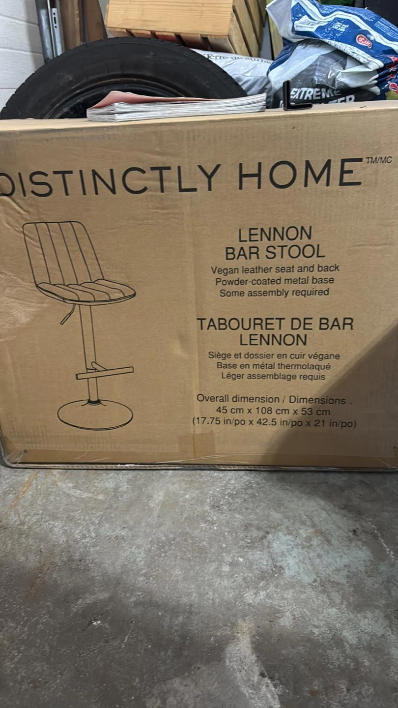 Distinctly Home Lennon Bar Stool - New in Box!