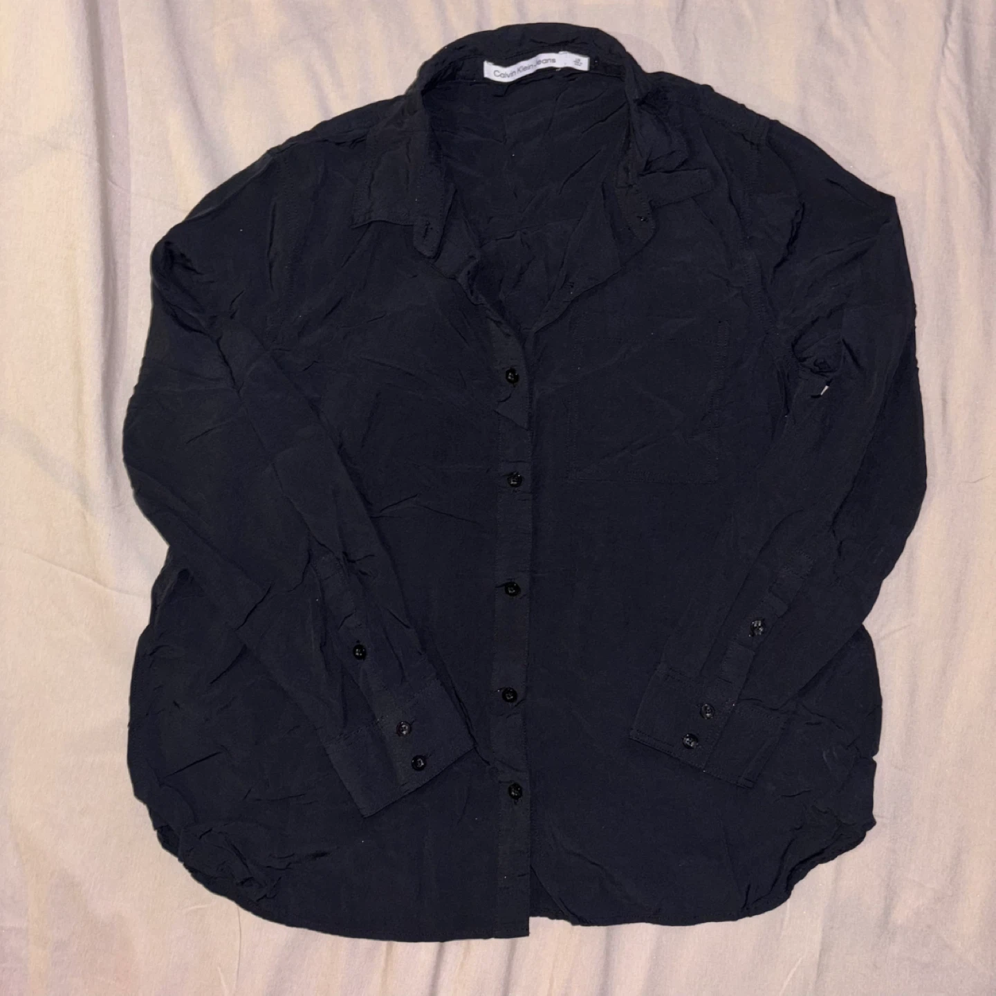 Calvin Klein Jeans Black Button-Up Shirt