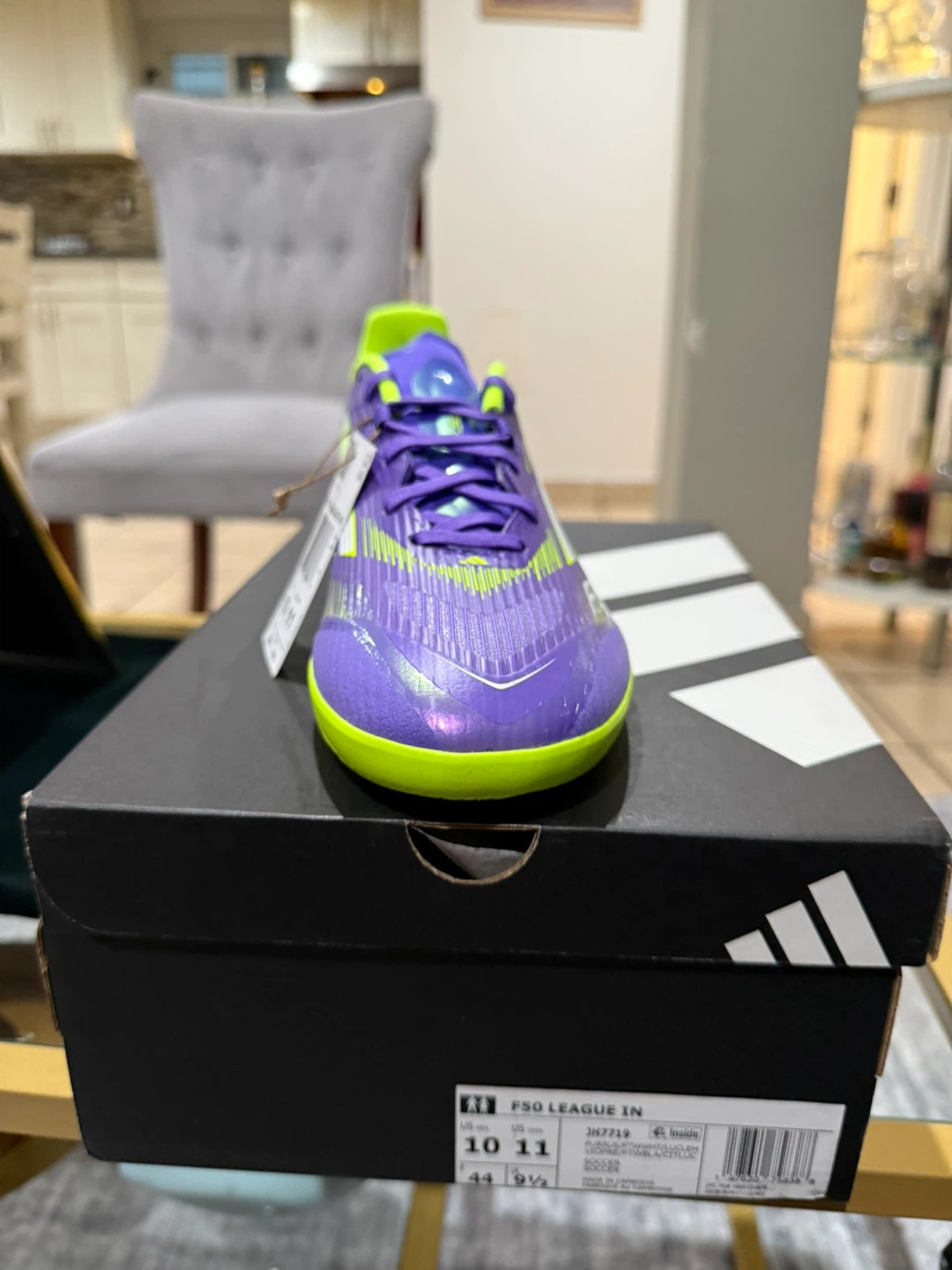 Adidas F50 League IN Purple/Green Size 10 - photo 2