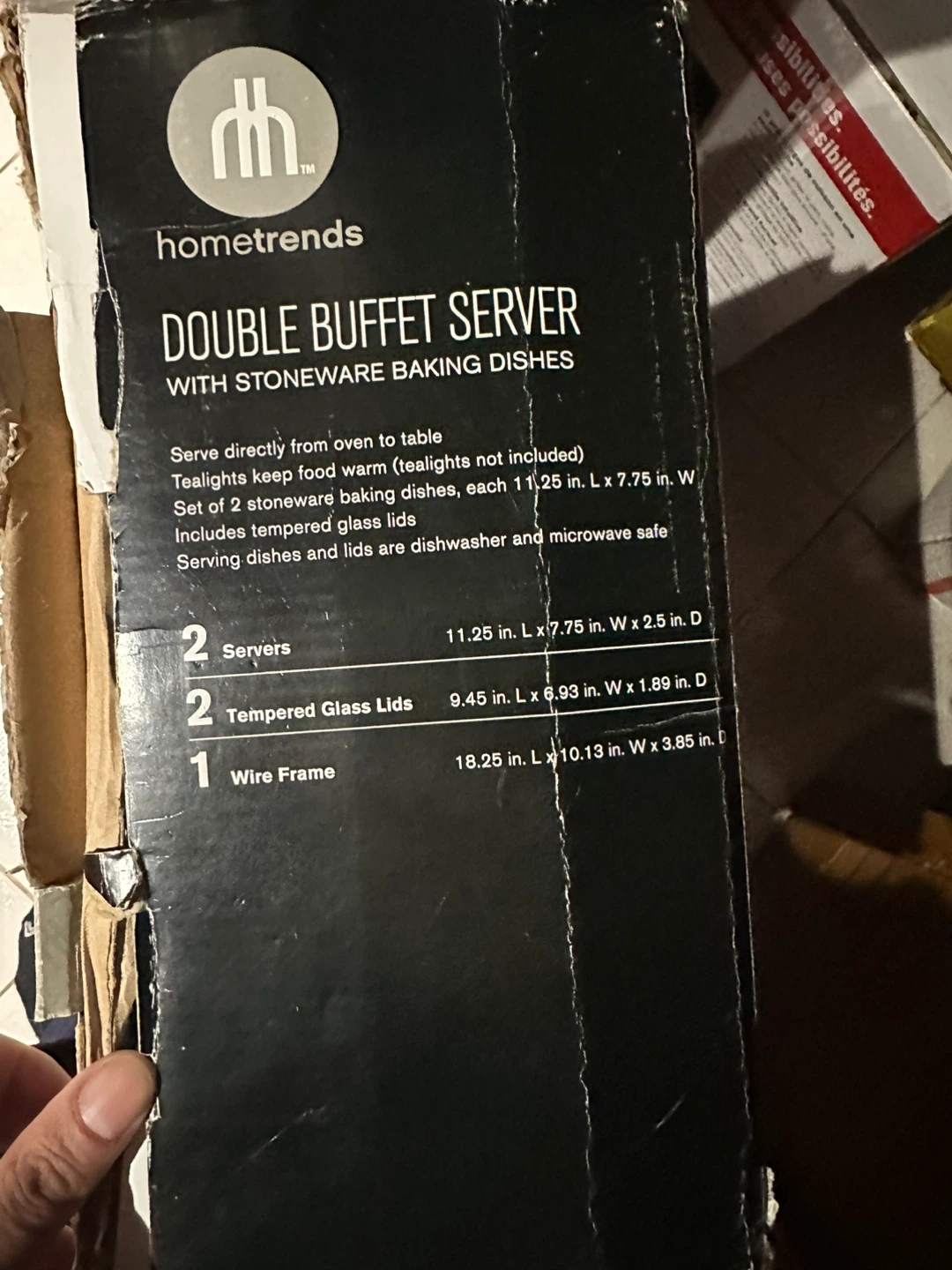 hometrends Double Server Dish for Buffets - photo 2