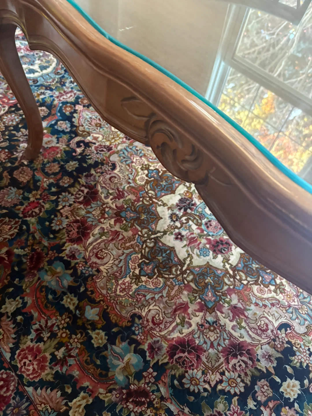 Vintage Glass Top Coffee Table - photo 4