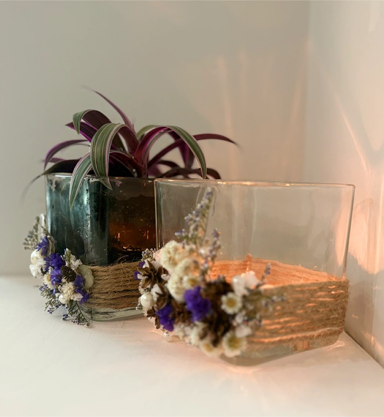 Decorative Glass Candle Holders / Planters - photo 2