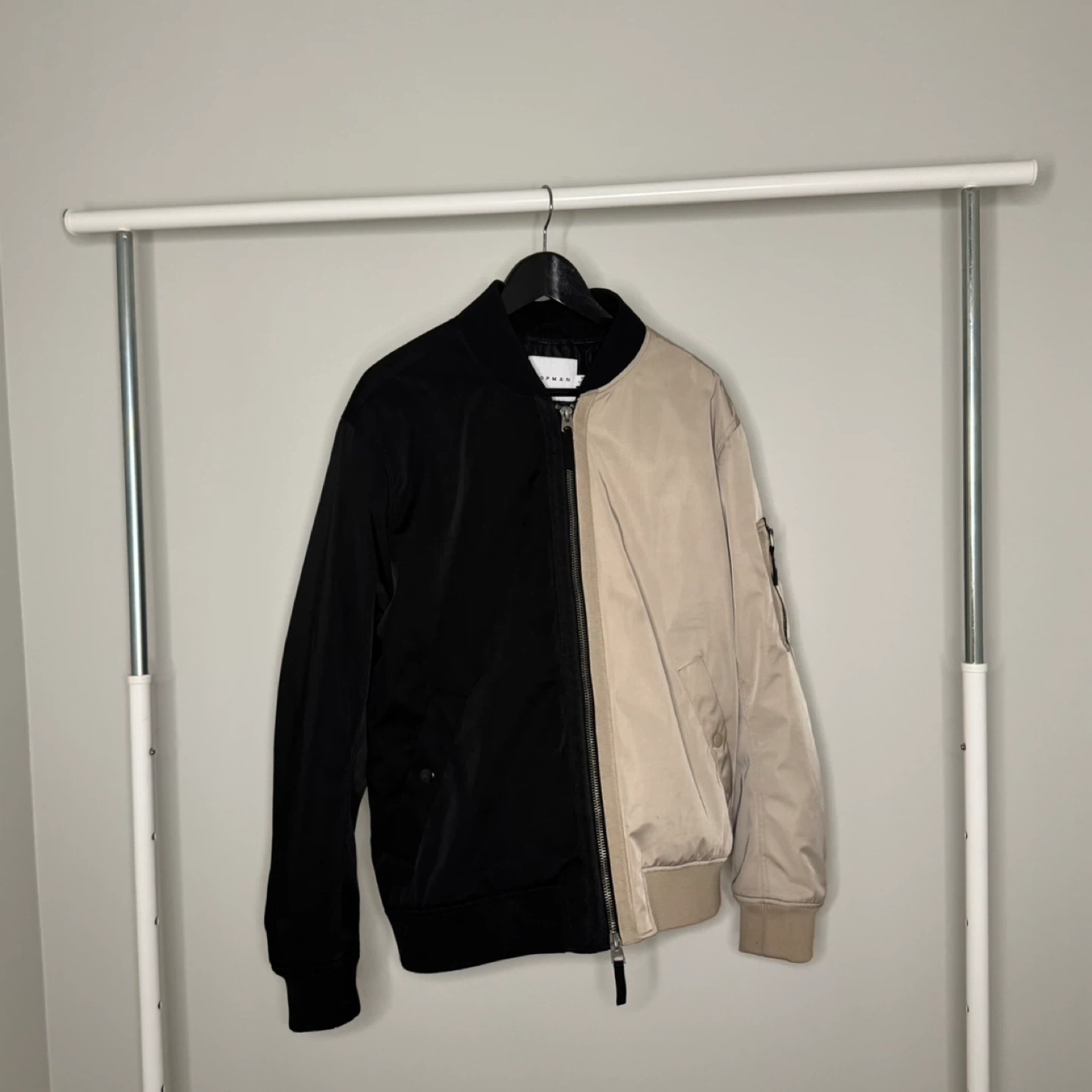 Topman Colour Block Bomber Jacket