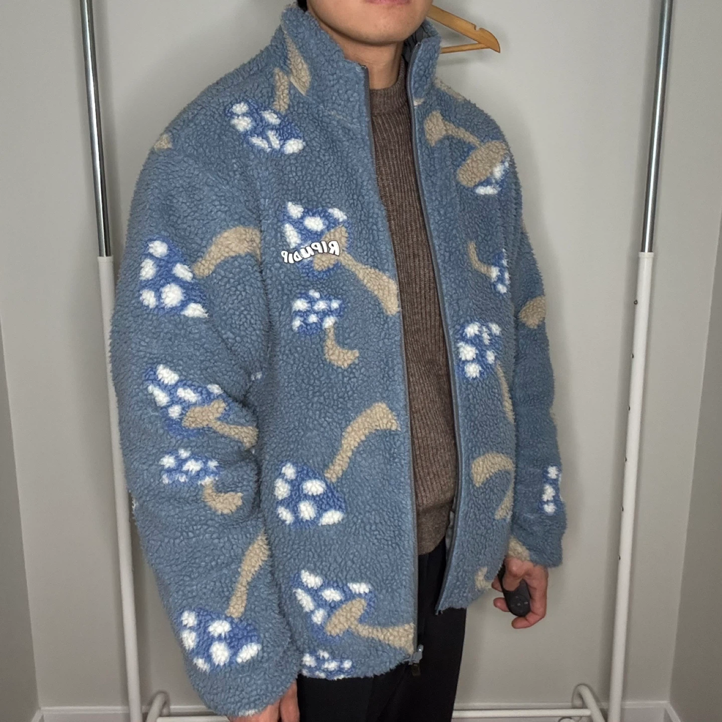 Ripndip Mushroom Sherpa Fleece Jacket - photo 3