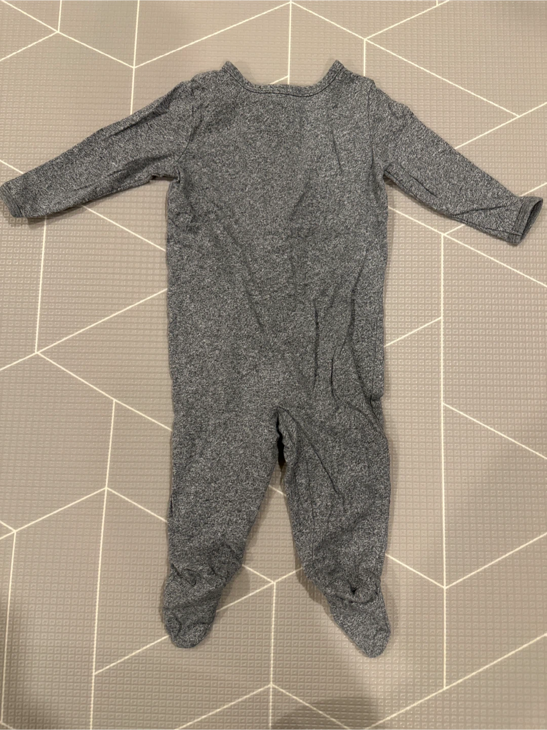 Baby Roots Grey Organic Onesie - Size M (6-12 Months) - photo 4