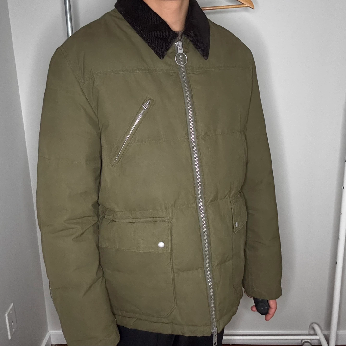 Allsaints Olive Green Puffer/Fleece Jacket - photo 5