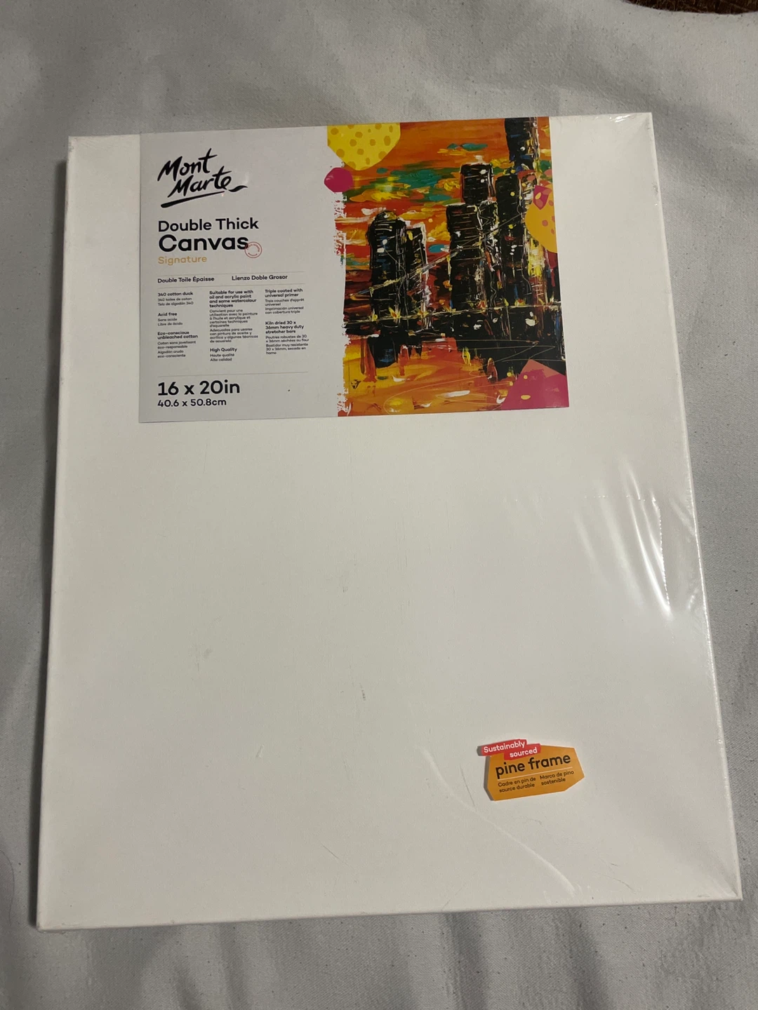 Mont Marte Double Thick Canvas 16 x 20in