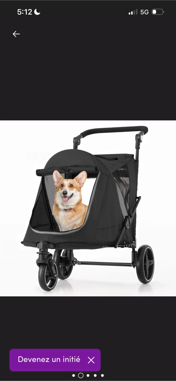 New Dog/Pet Stroller - Black - photo 2