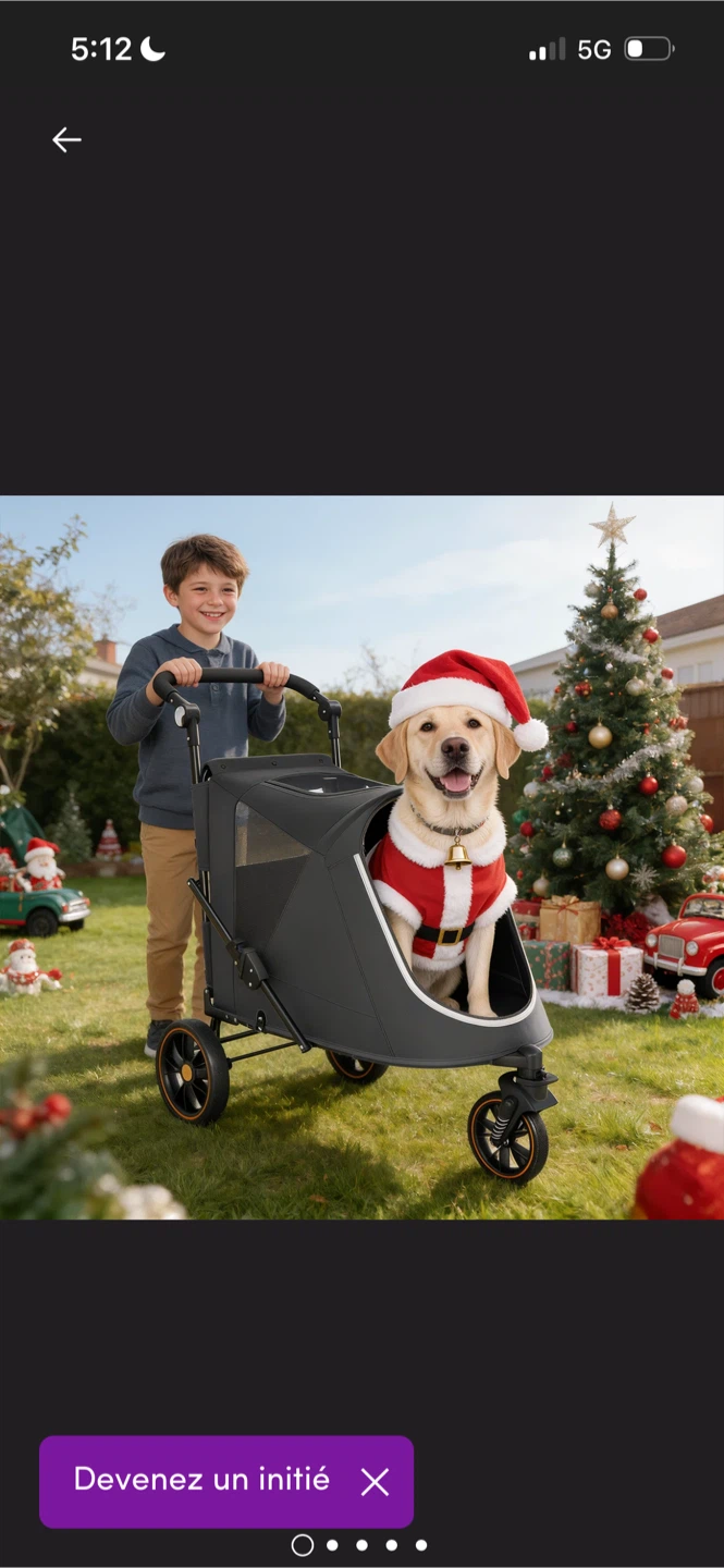 New Dog/Pet Stroller - Black