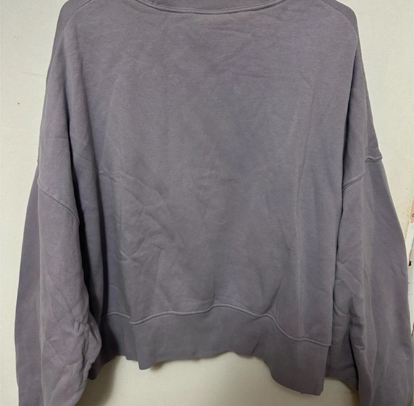 Nike Women’s Lilac Fleece Crew Oversized Sweatshirt Size L - photo 2