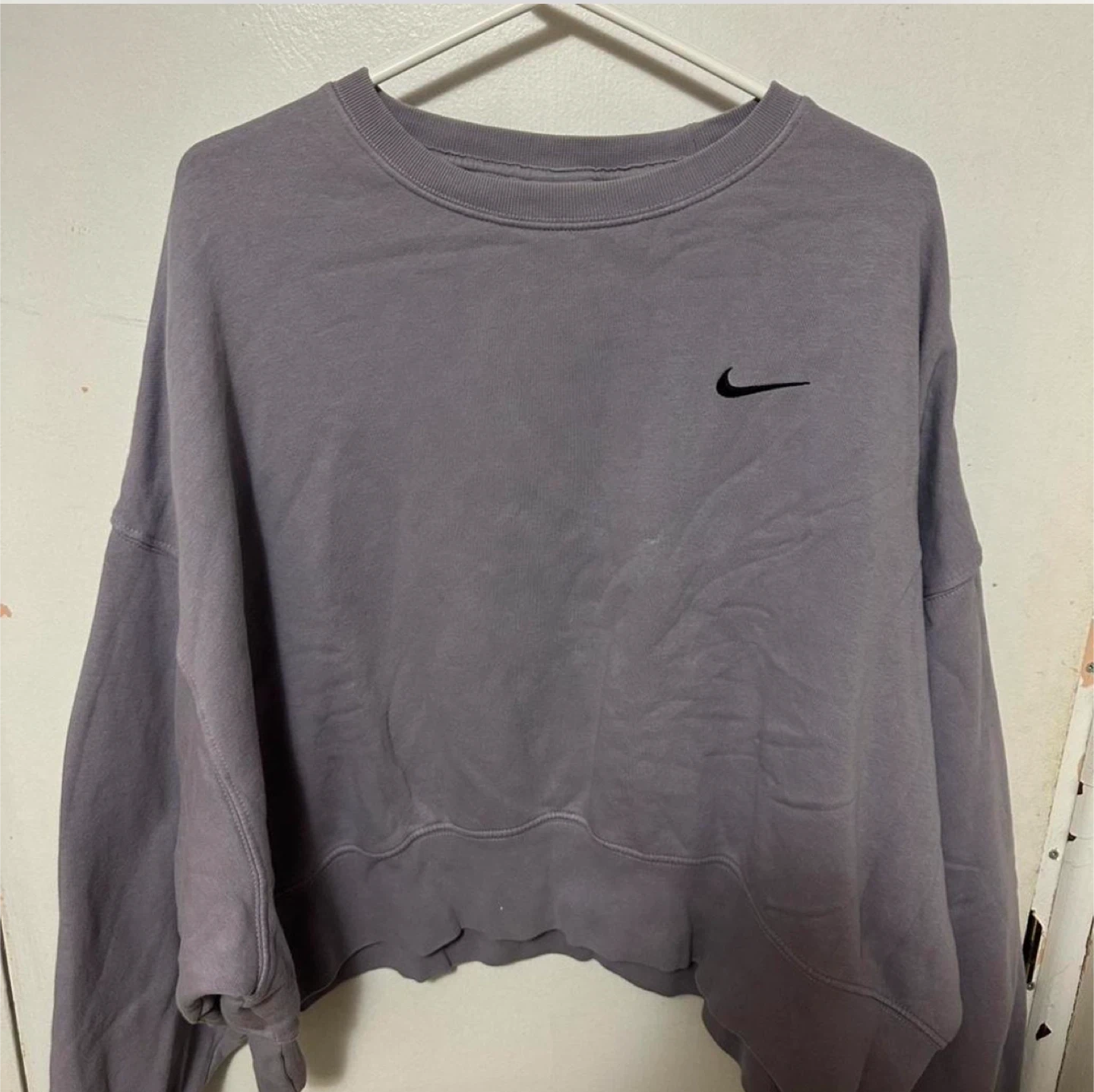 Nike Women’s Lilac Fleece Crew Oversized Sweatshirt Size L