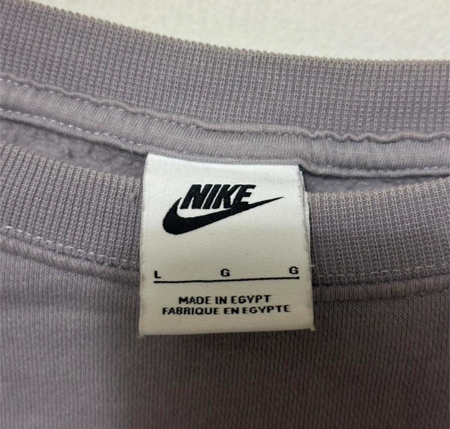 Nike Women’s Lilac Fleece Crew Oversized Sweatshirt Size L - photo 4