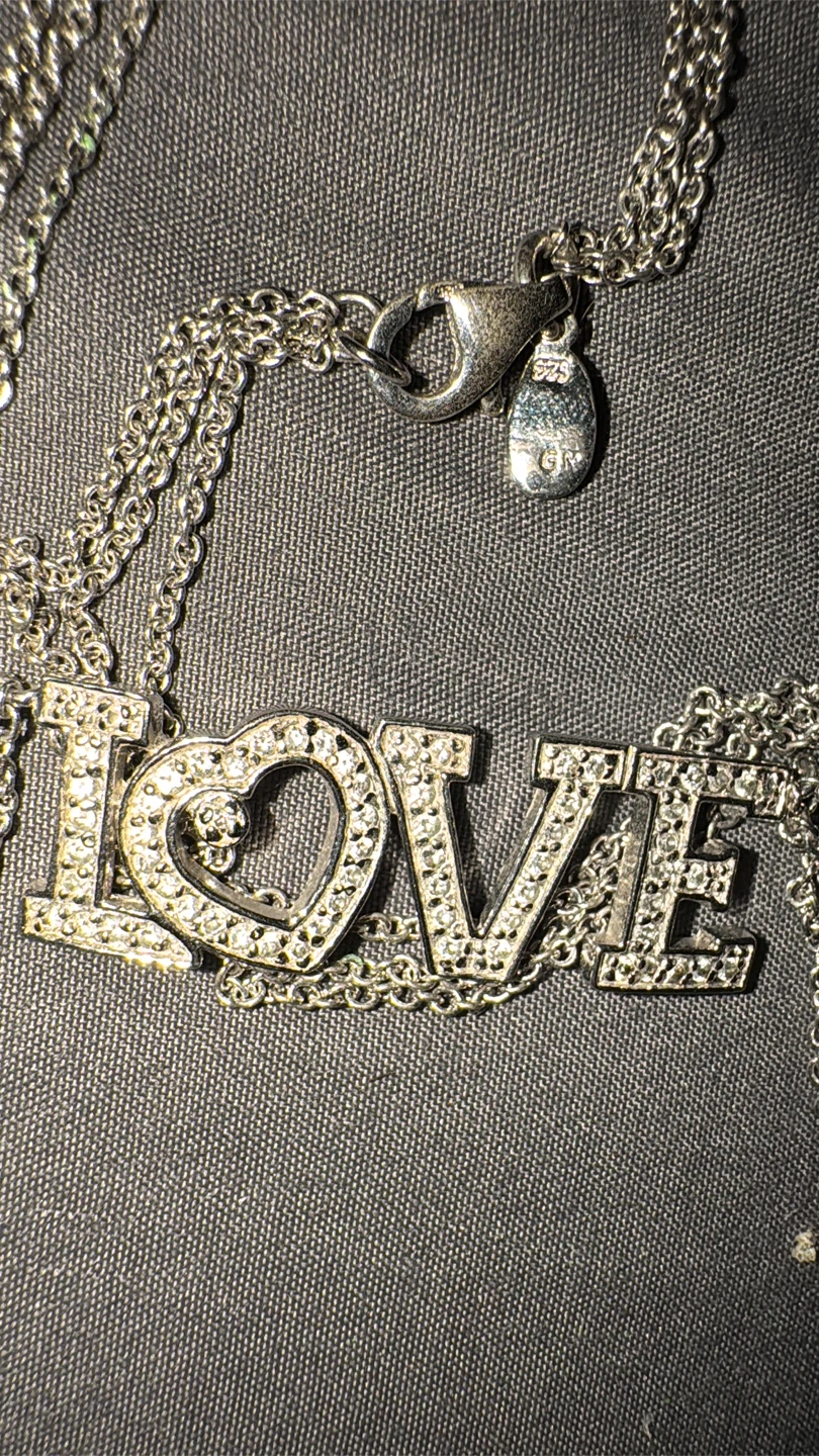 GM 'Love' Sterling Silver Necklace - photo 2