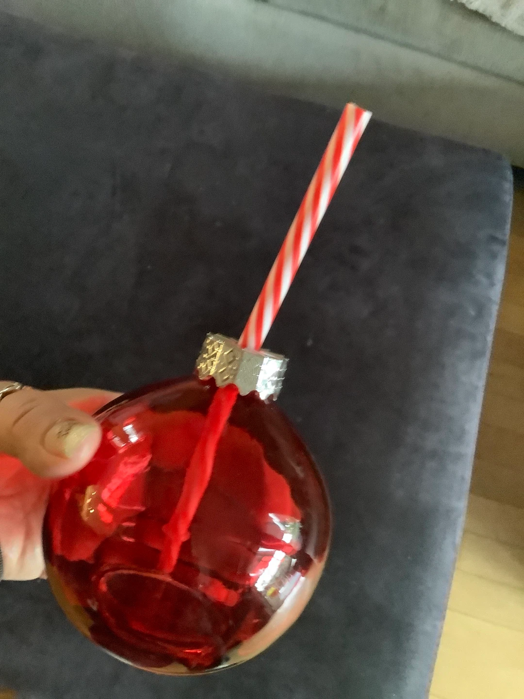 Red & Green Christmas Ornament Drink Tumblers - photo 2