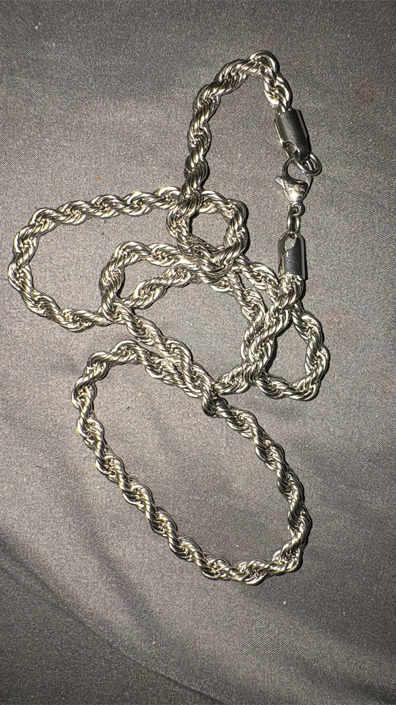 Invicta Stainless Steel Chain Necklace