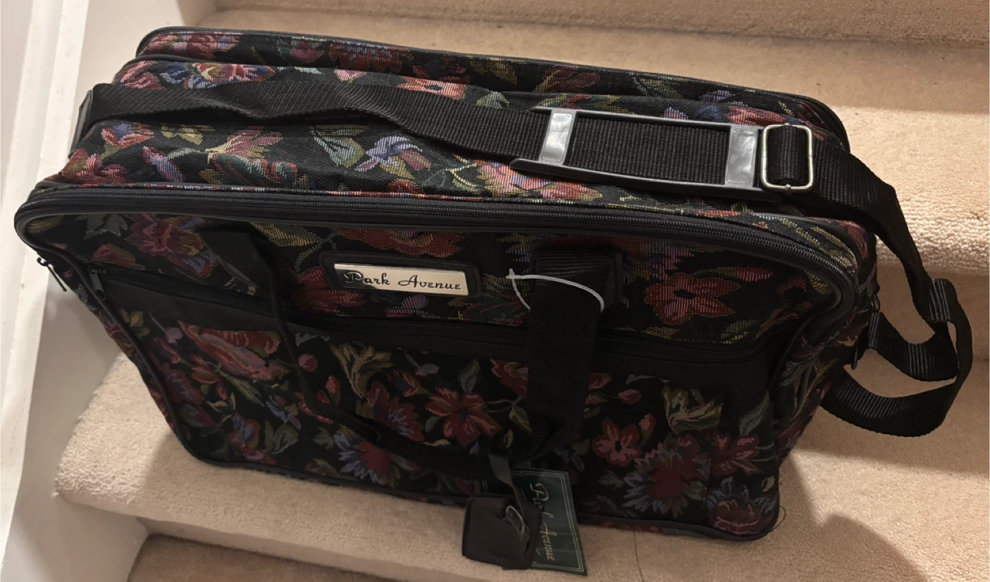 Park Avenue Floral Tapestry Carry-On Bag. Brand New with Tag.