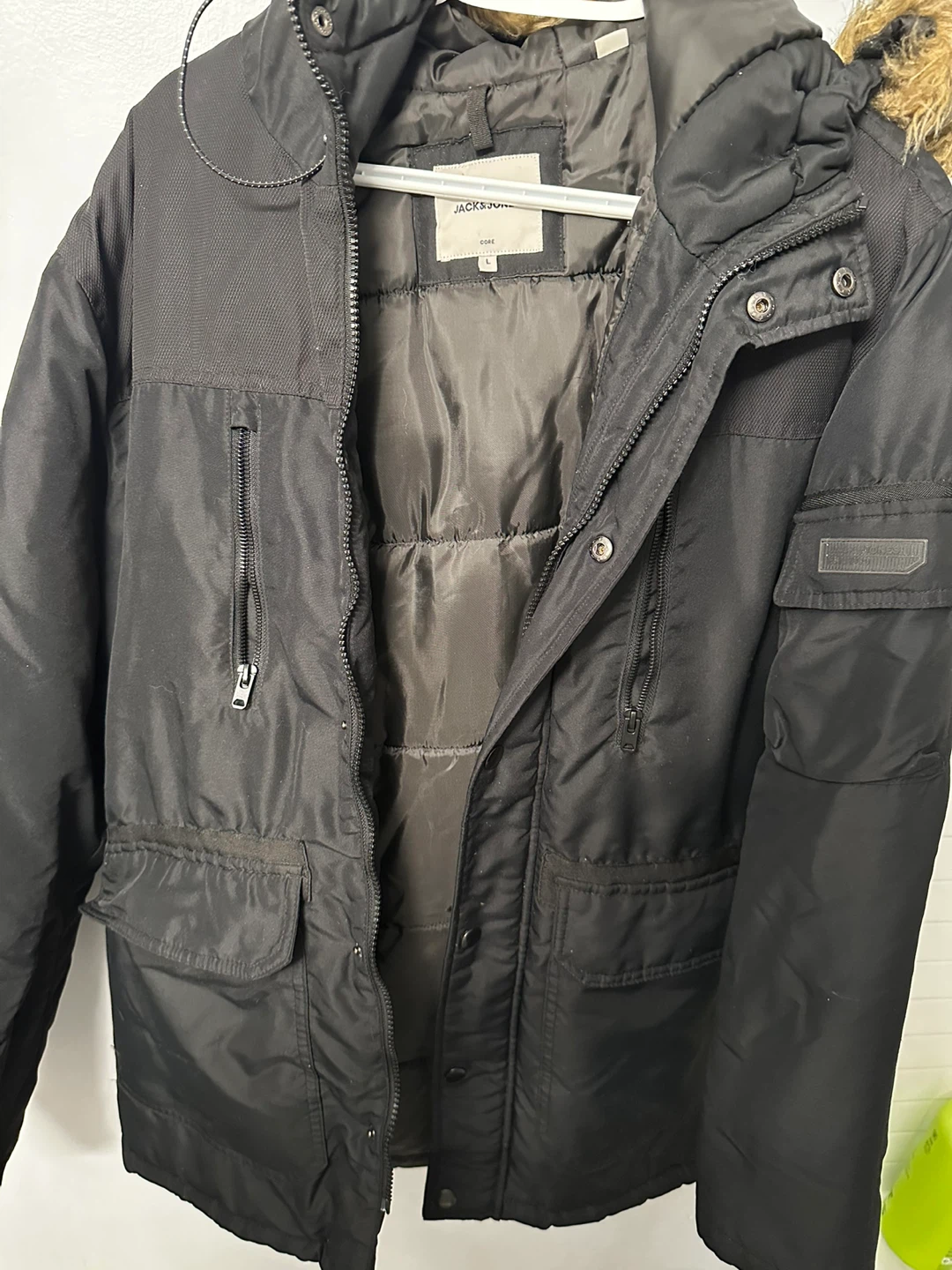 Jack & Jones Core Black Winter Jacket - Size L - photo 3