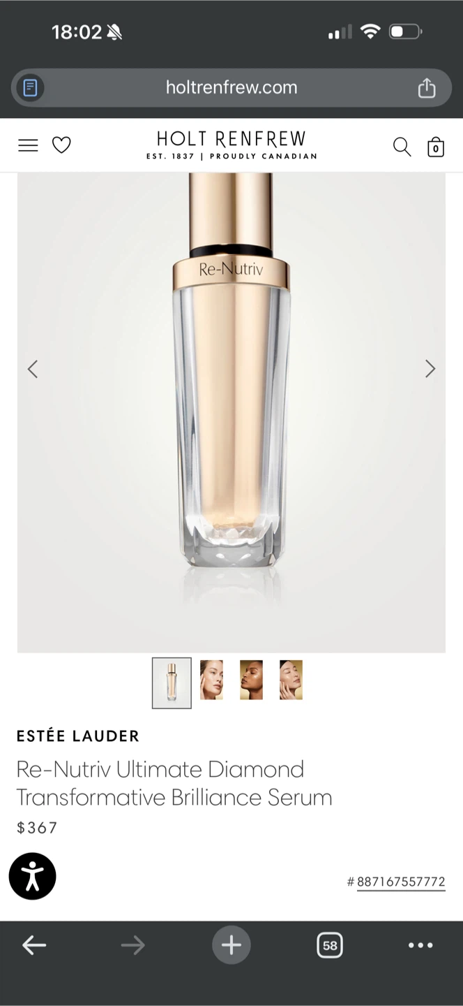 Brand New Estee Lauder Re-Nutriv Diamond Serum - photo 2