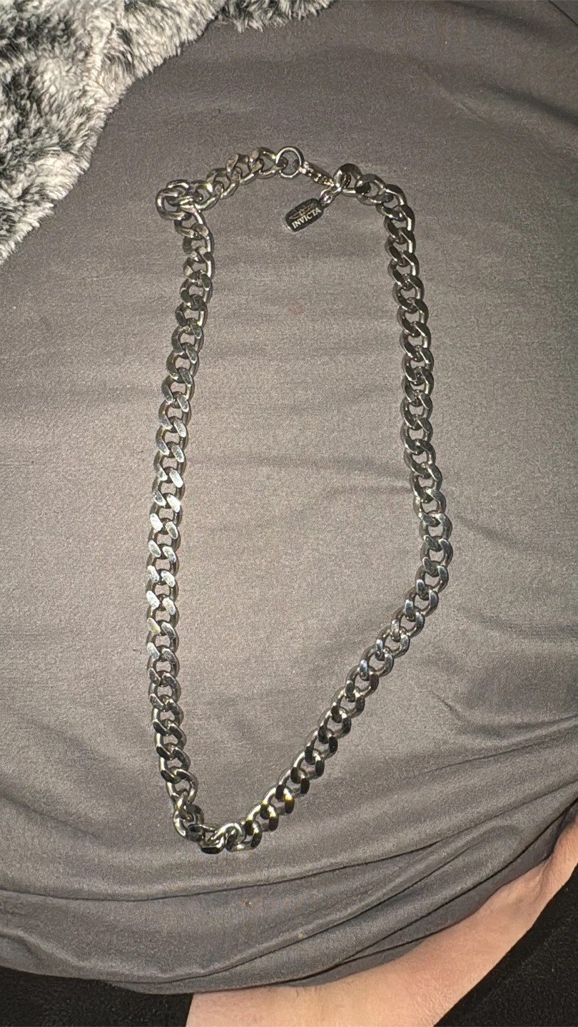 Invicta Unisex Stainless Steel Chain Necklace