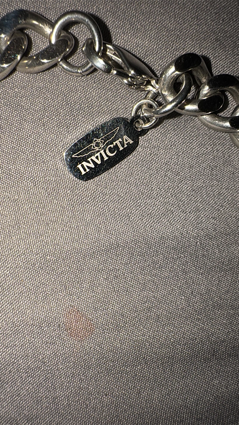 Invicta Unisex Stainless Steel Chain Necklace - photo 2