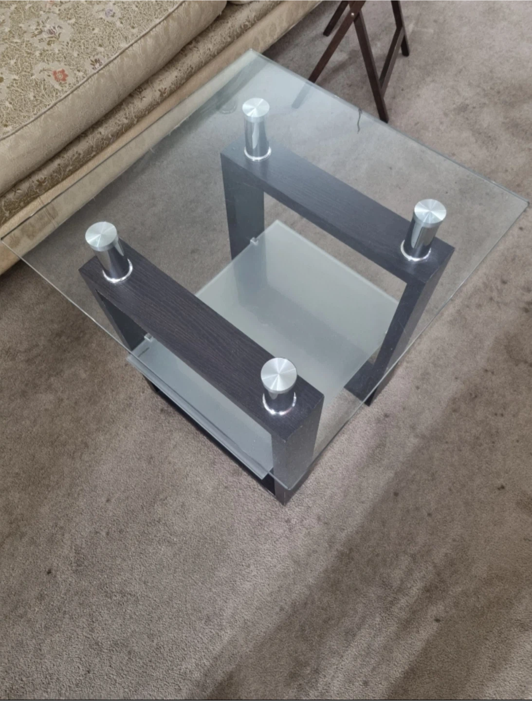 Glass Top Coffee Table and 2 side tables - photo 2