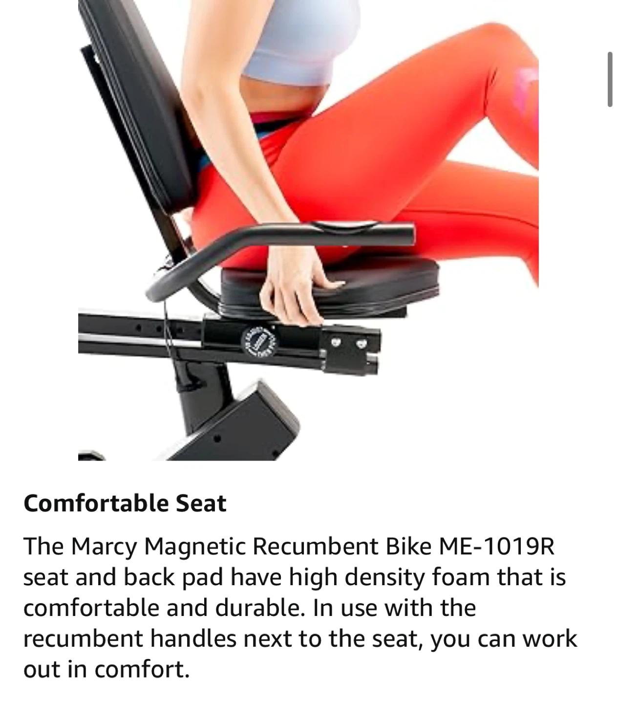 Marcy Recumbent Exercise Bike - photo 5