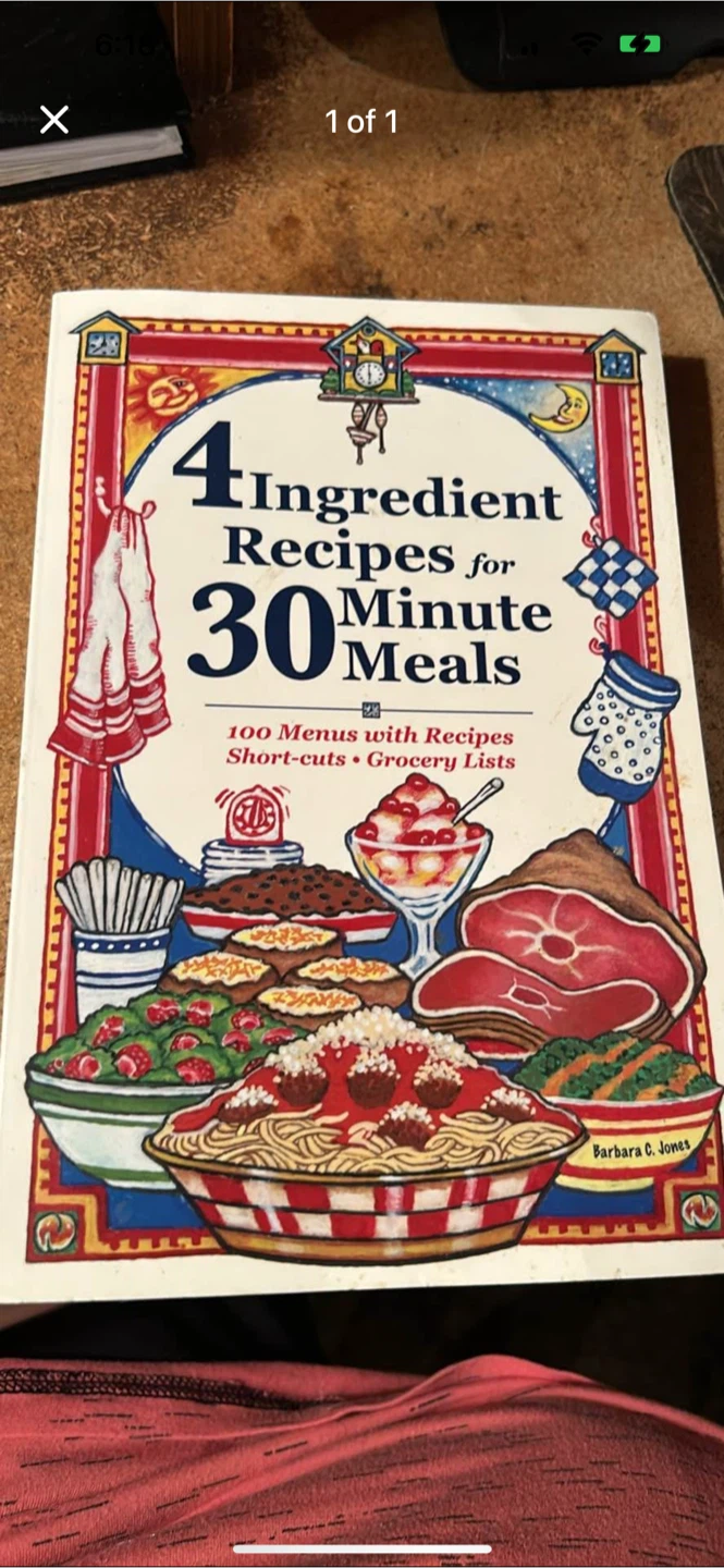 4-Ingredient Recipes for 30-Minute Meals Cookbook