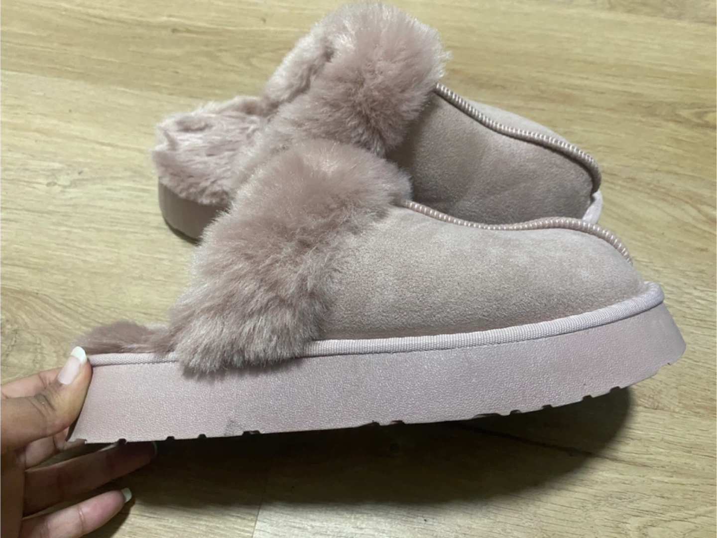 Pink Furry Slippers - photo 4