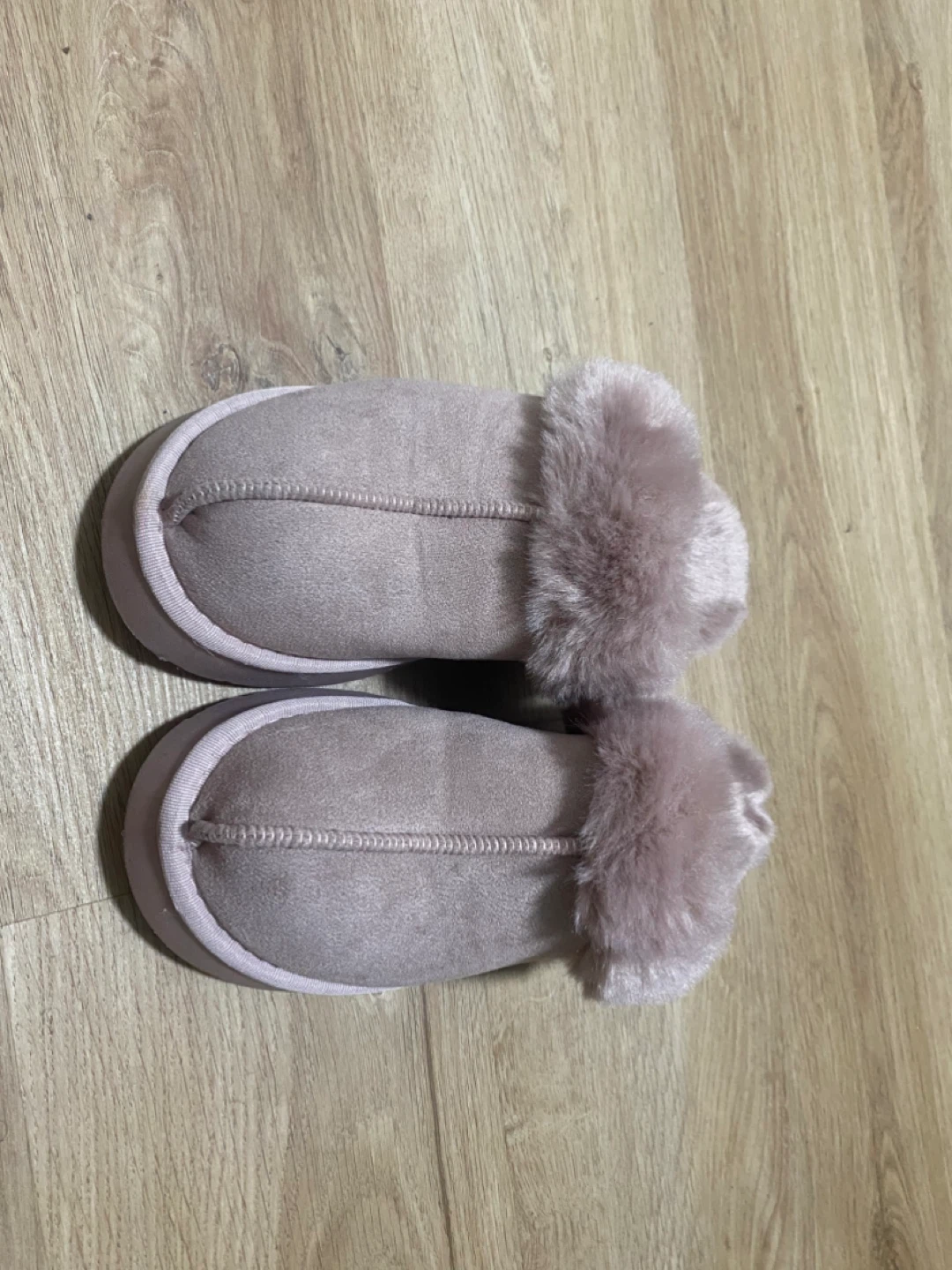 Pink Furry Slippers