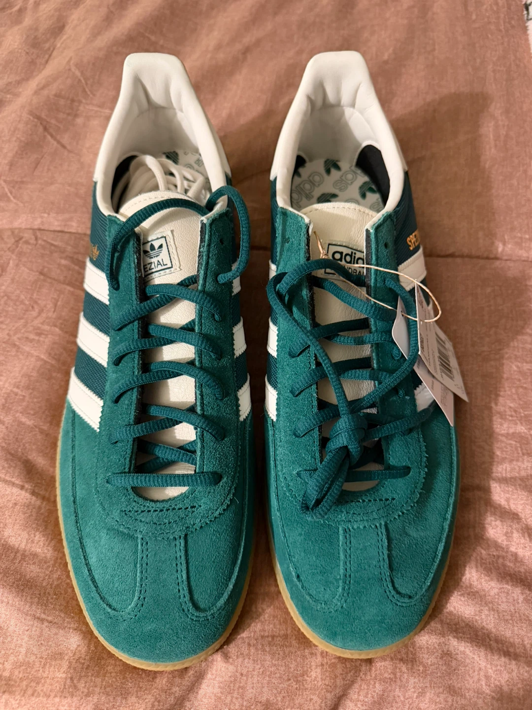 New Adidas Handball Spezial Green/White Size 11.5 - photo 2