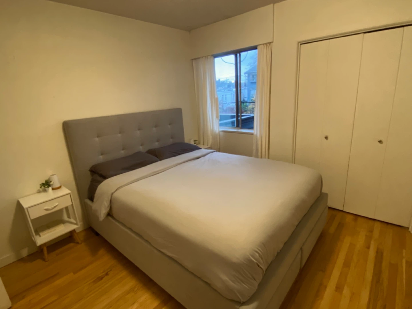 Queen Size Bed Frame - Grey