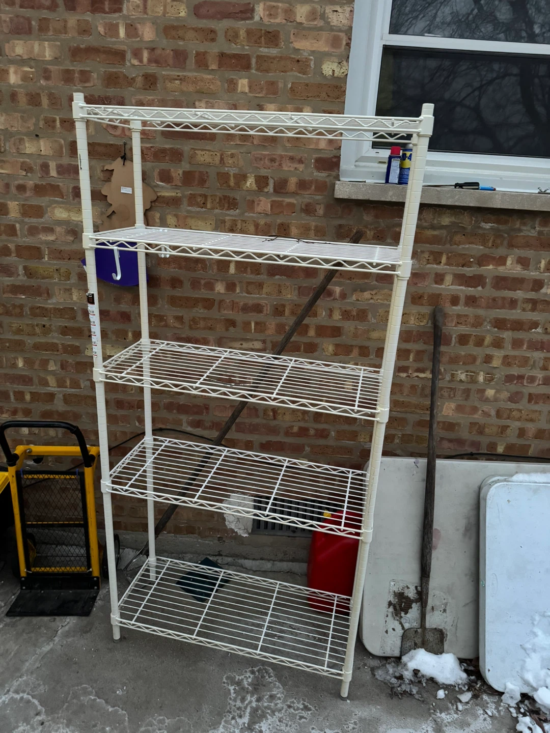 White Wire Shelf Unit - 5 Tier - photo 2