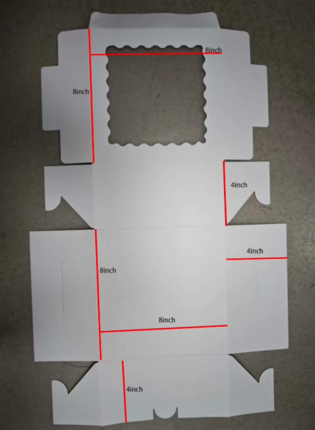 $0.7/box - 8x8x4 inch White Pastry Box - photo 2
