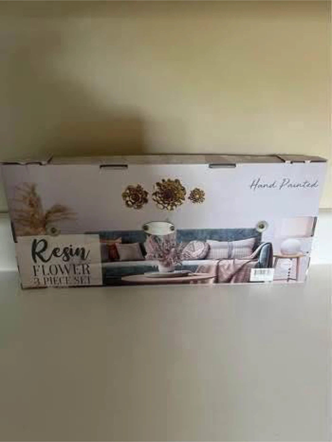 Resin Flower 3 Piece Set - Hand Painted - photo 2