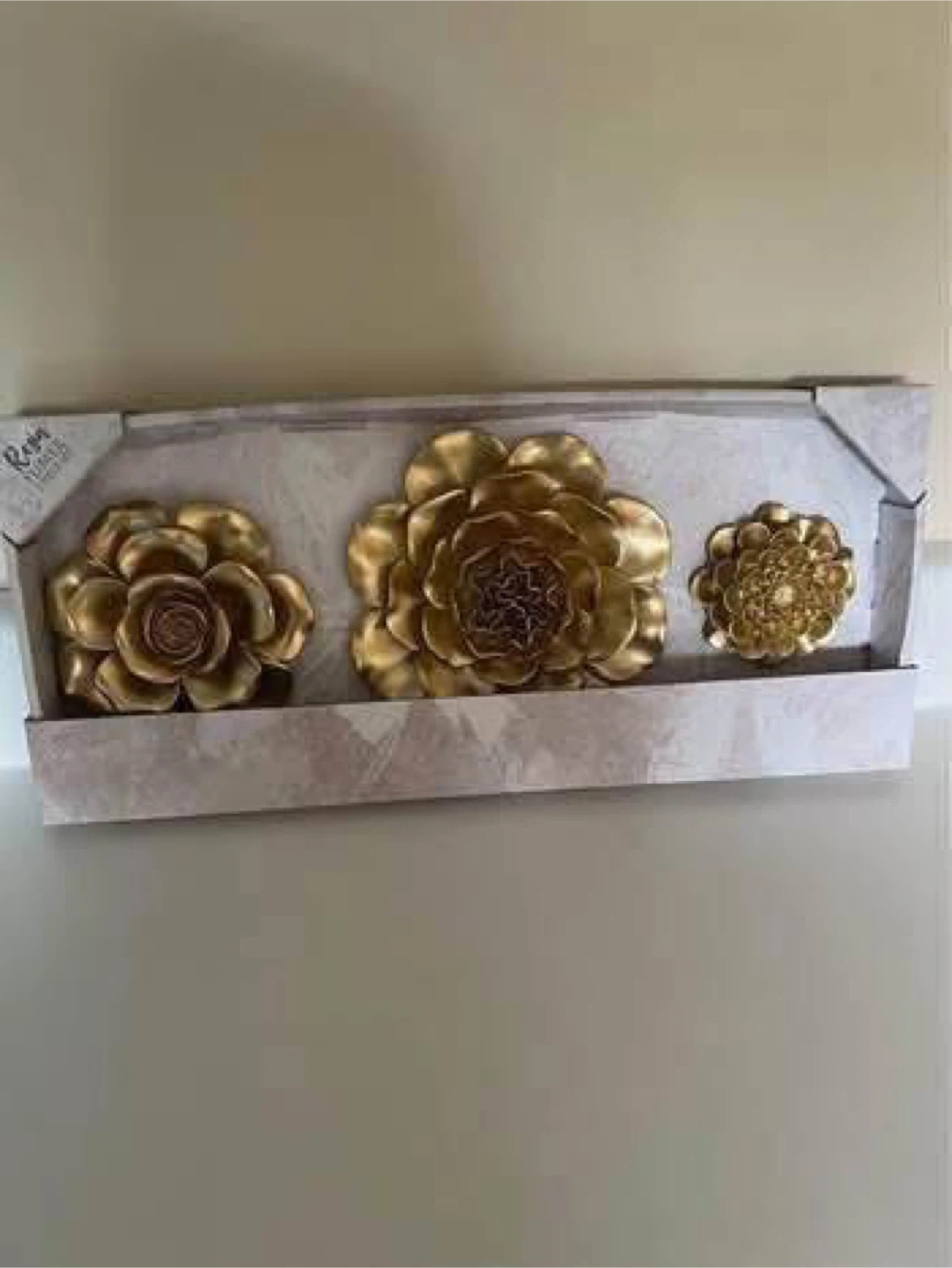Resin Flower 3 Piece Set - Hand Painted