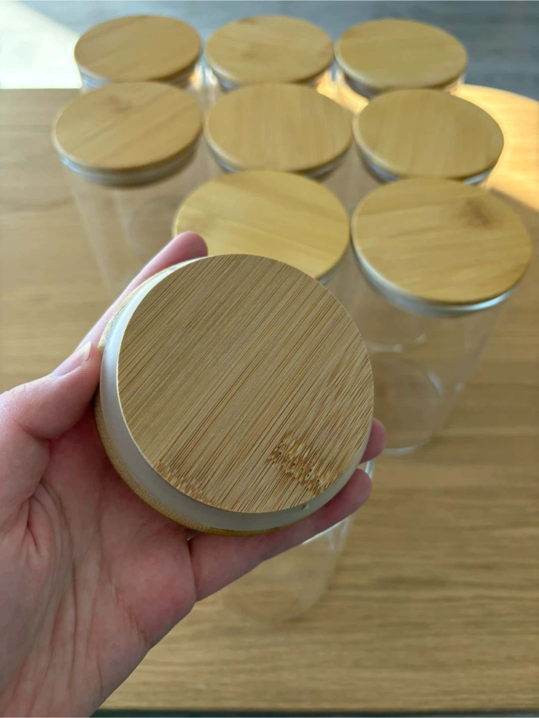 Glass Jars with Bamboo Lids set - photo 4