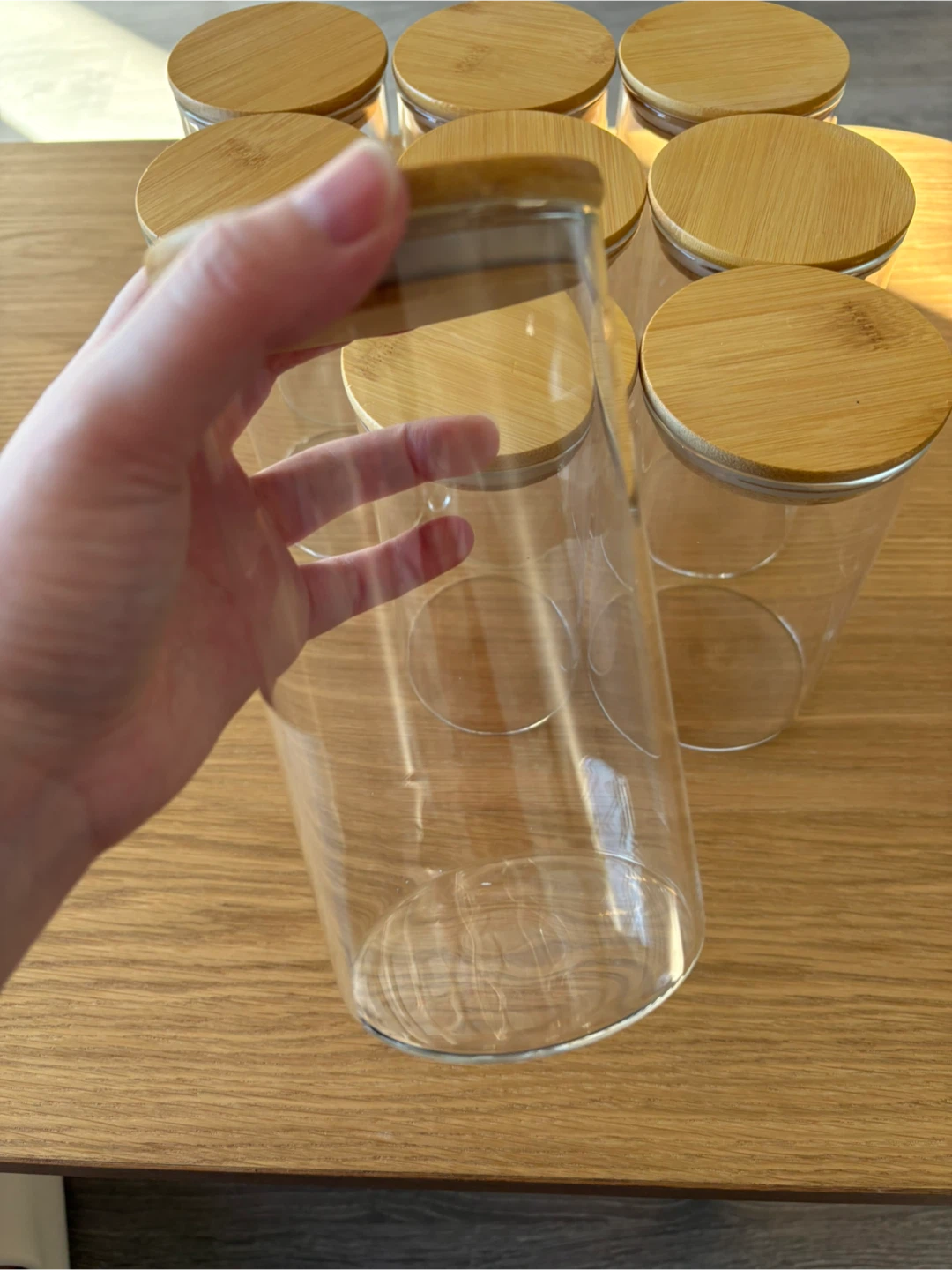 Glass Jars with Bamboo Lids set - photo 3