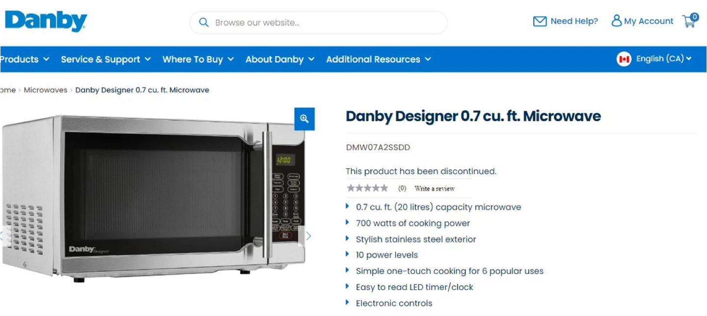 Danby Designer 0.7 cu. ft. Microwave - photo 3