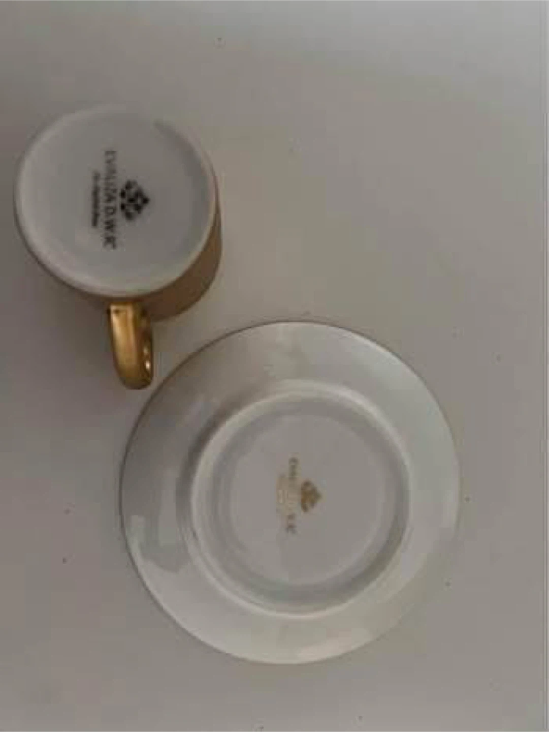 Evaliza D.W.R. Gold Espresso Cup & Saucer Set - photo 4