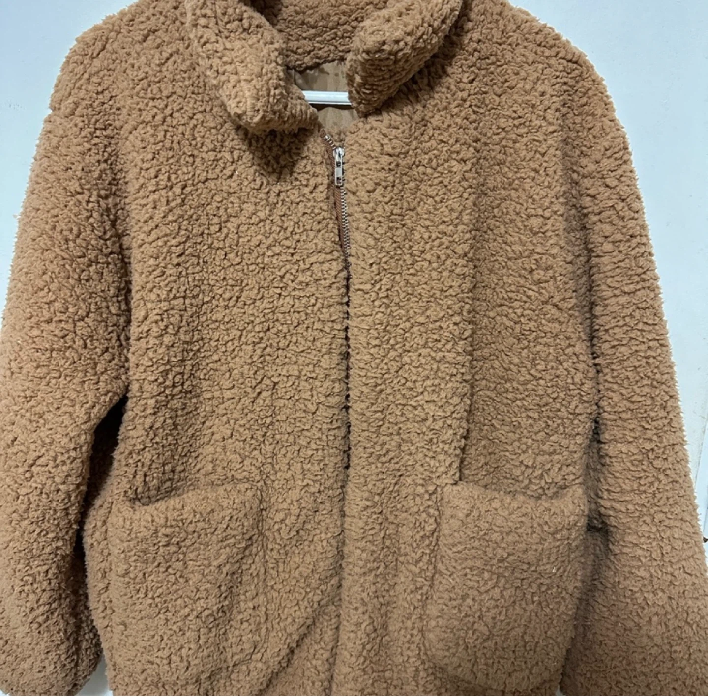 SHEIN Brown Teddy Jacket- XL
