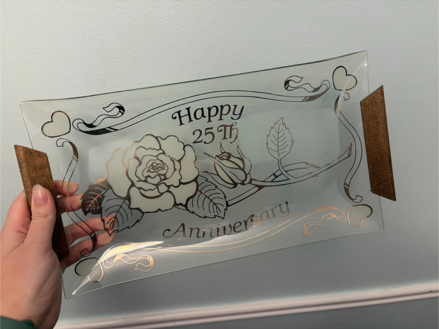 Happy 25th Anniversary Decorative Tray - photo 2