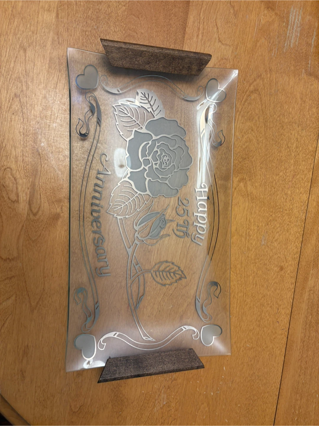 Happy 25th Anniversary Decorative Tray - photo 3