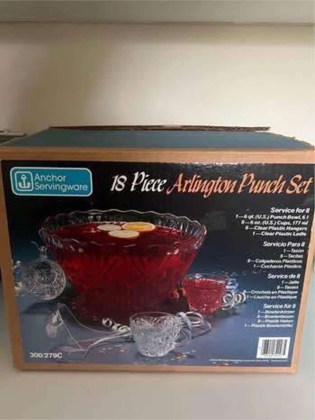 Anchor Hocking Arlington 18-Piece Punch Bowl Set - photo 2