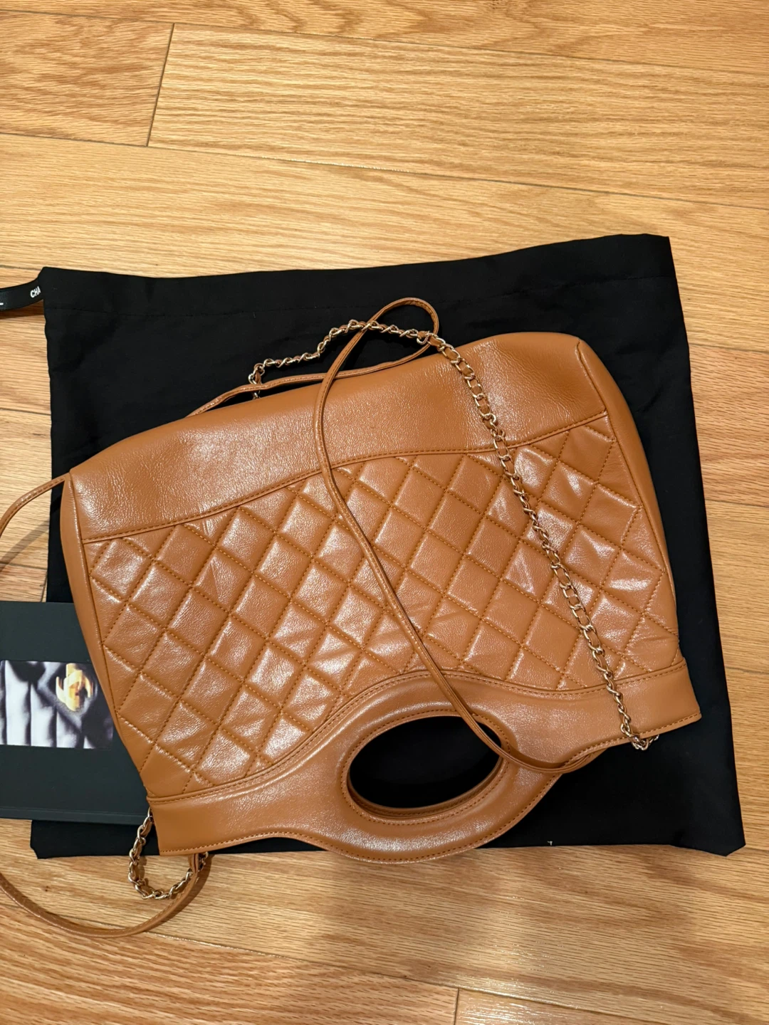 Chanel Vintage Quilted Leather Top Handle Bag
