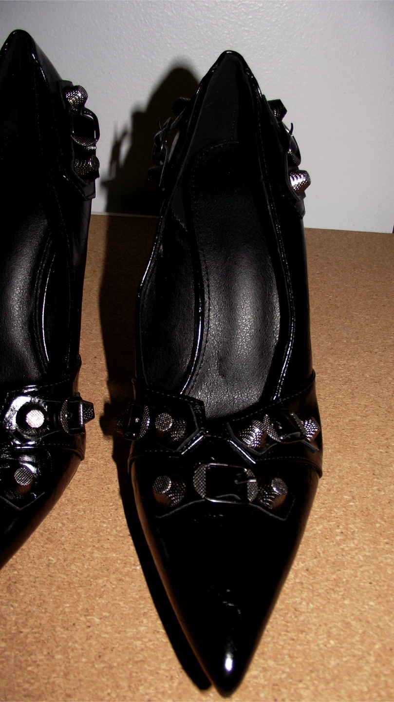 Black Heels with Studded Accents - photo 2